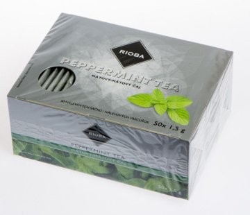 Rioba Peppermint Tea mátový čaj 50ks x 1,5g