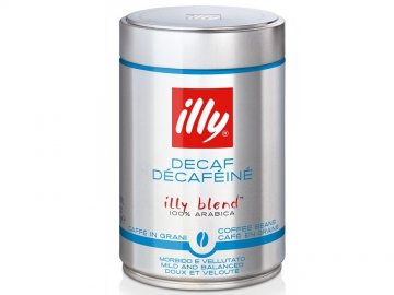 Illy Décaféiné zrnková káva bez kofeinu 250g plechovka