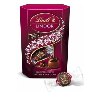 Lindt Lindor Double Chocolate pralinky 200g